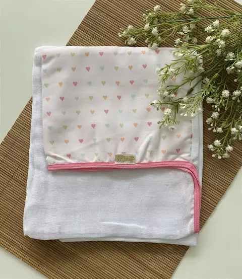 TOALHA FRALDA C/ CAPUZ BABY ARCO IRIS - comprar online