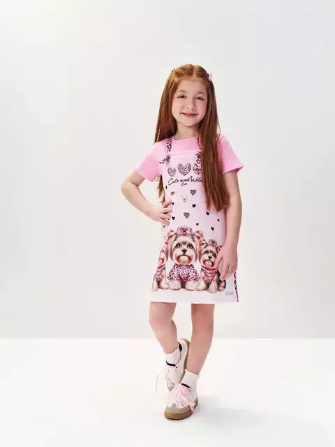 Conjunto Infantil Blusa e Salopete Animal Print Cinti - comprar online