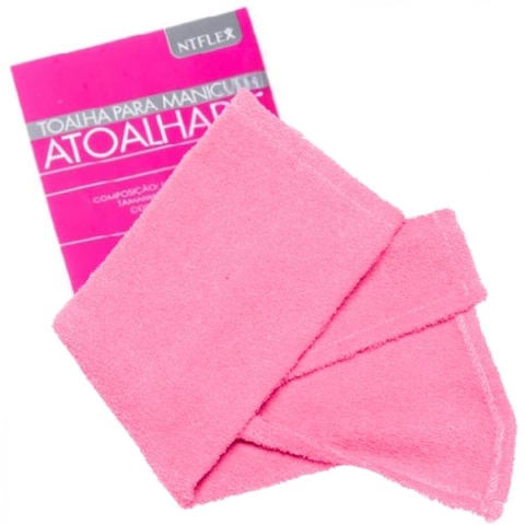 Toalha Manicure Atoalhada Rosa Bebe Ntflex