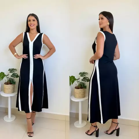 Vestido Regata Bicolor