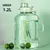 1.2l/1.7l/2.5l garrafa de água de grande capacidade copo de barriga grande garr - AeroVogue.com.br
