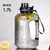 1.2l/1.7l/2.5l garrafa de água de grande capacidade copo de barriga grande garr - comprar online