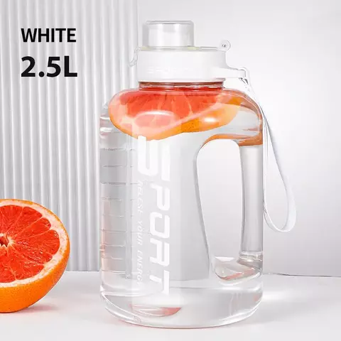 1.2l/1.7l/2.5l garrafa de água de grande capacidade copo de barriga grande garr