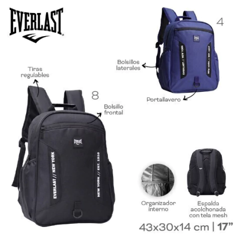 Mochila Escolar Everlast de 17"