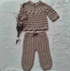 Conjunto Baby Alpaca - Beige - tienda online