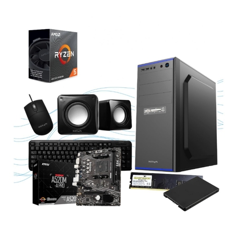 Pc Kelyx Computadora Amd Ryzen 5 4600g 8gb Ram 240gb Ssd