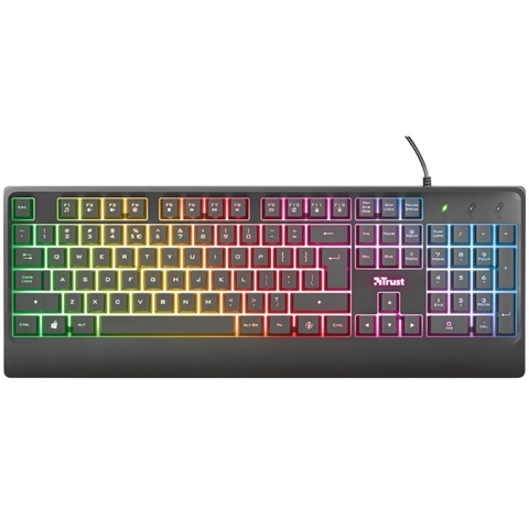 Teclado Gamer Trust Led Rgb Ziva Español