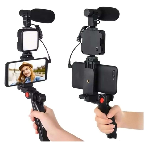 Kit de Trípode LED con Control y Micrófono para Video Streaming
