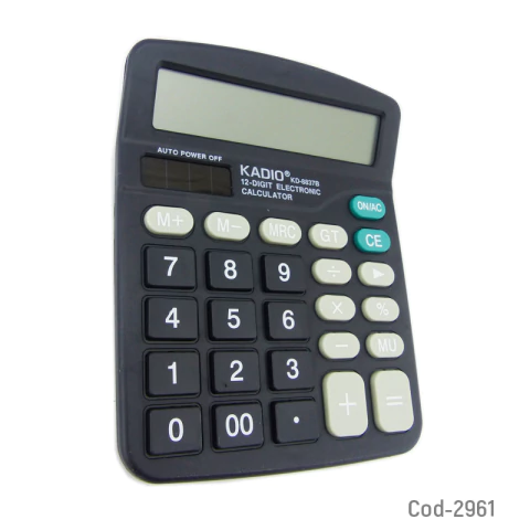Calculadora 12 Dígitos, KD-8837B, Con Números Grandes.