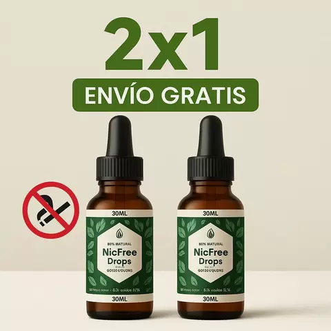 2X1 NICFREE DROPS™ | DEJA EL CIGARRILO ATRAS Y RESPIRA TRANQUILO + ENVIO GRATIS