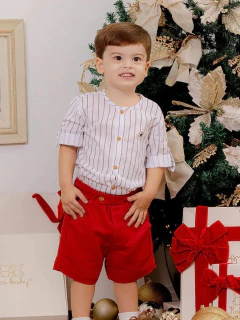 Conjunto Kafka Camisa e Bermuda Barra Virada - comprar online