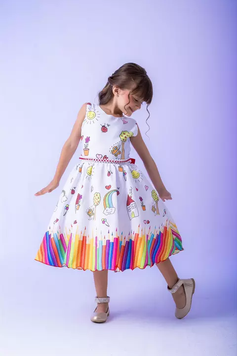 Vestido Marie Lapis Aquarela - comprar online