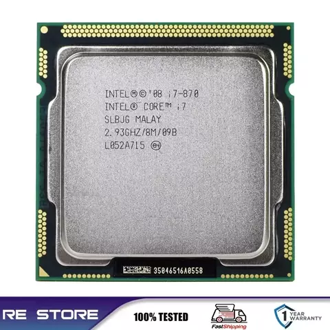Procesador Intel Core i7 870 Quad Core 2,93 GHz LGA 1156 CPU