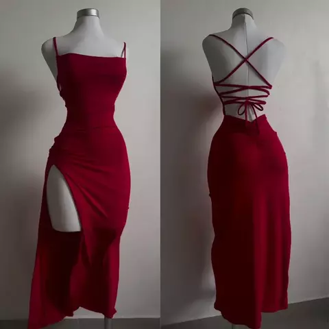 Trix Fashion novo vestido de verão de alta sensibilidade alça halter Spice Gir - comprar online