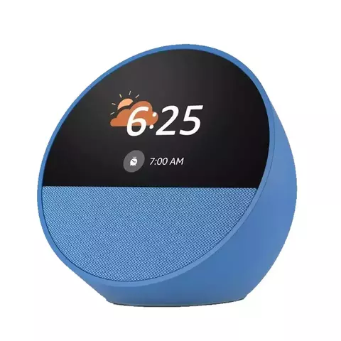 Amazon Echo Spot Smart Alarm With Alexa Blue