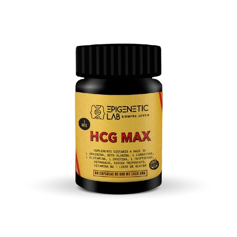 PRECURSOR HORMONA DE CRECIMIENTO HCG MAX X 60 CAPSULAS DE 600 MG SIN TACC