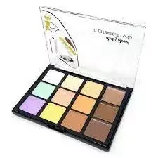 Paleta Corretiva 12 Cores Profissional Ruby Rose HB-8087