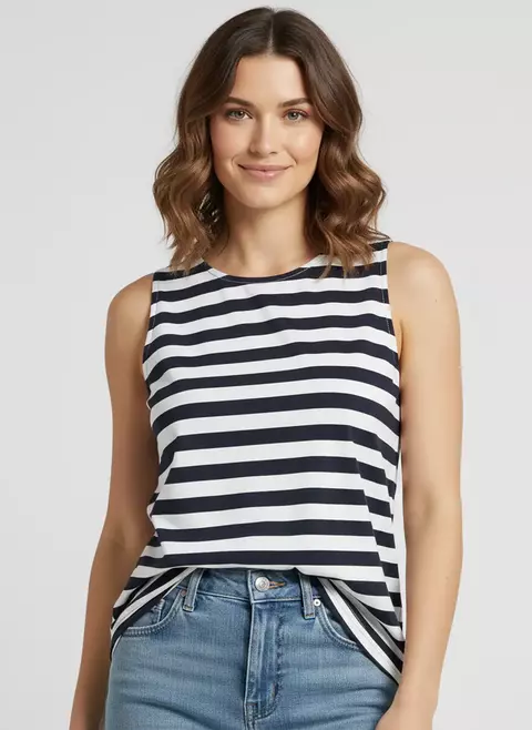 Blusa Regata Listrada Navy