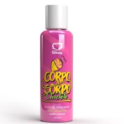 ÓLEO DE MASSAGEM HOT BEIJÁVEL SABOR CHICLETE 100ML