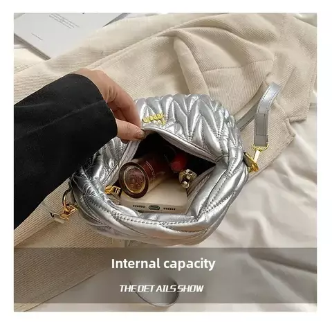 Bolsa feminina transversal couro PU