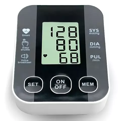 Medidor digital automático de pressão arterial, braço, 32cm, manguito, pressão m