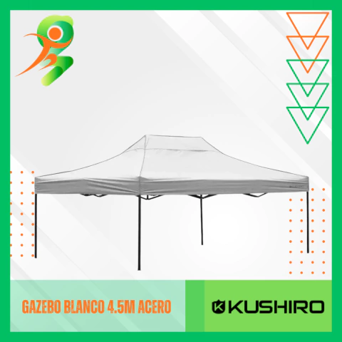 Gazebo Blanco 4.5m Plegable De Acero - comprar online