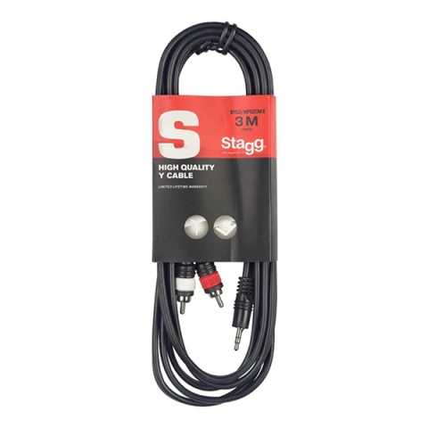 CABLE STAGG RCA-MINIPLUG 3mts