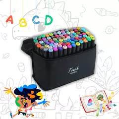 Canetas Touch Kit 80 Cores Ponta Dupla - Infantil - comprar online