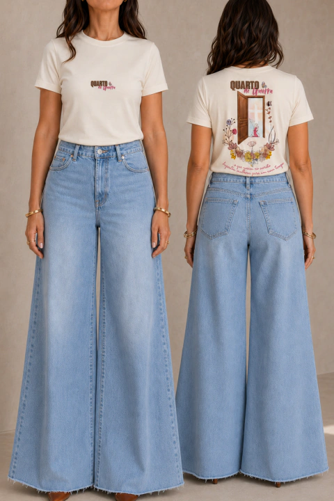 PRÉ-VENDA - T-Shirt Quarto de Guerra - Cor OffWhite