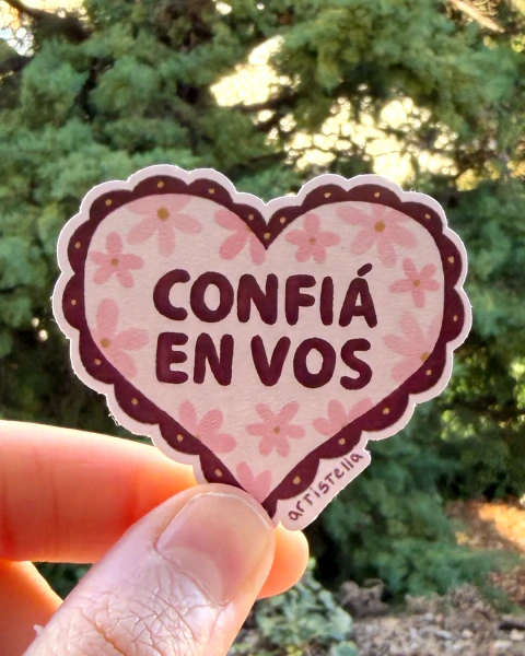 Confía en vos - Sticker Vinilo