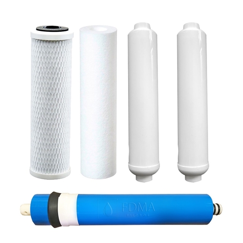 Kit Refil Osmose Reversa Consumo 5 Estágios 100gpd