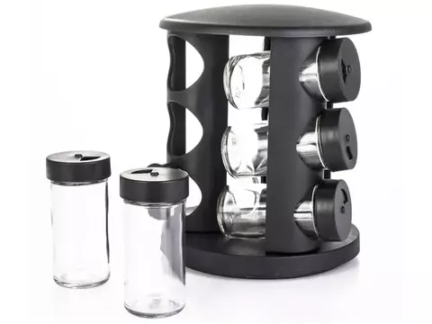 Organizador de Temperos Brinox – Conjunto 10 Peças em Vidro