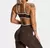 Imagem do Conjunto Fitness Feminino Sexy Top Sem Costas + Suporte Perfeito Yoga, Academia e Estilo