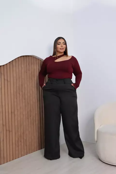 Calça Alfaiataria Pantalona Estilo Social