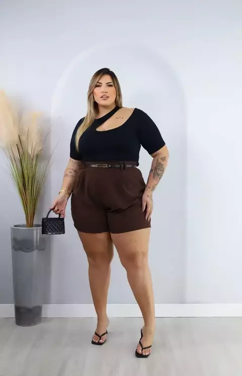 Blusa Vyscolycra Manga curta Decote Chocker - comprar online