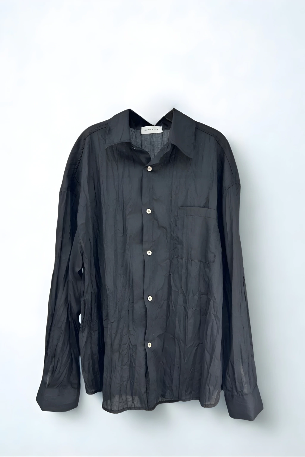 CAMISA OVERSIZE CON TEXTURA LIGERA PLISADA