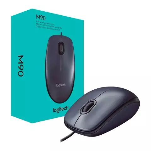 Mouse USB Logitech M90 1000 Dpi Preto - 910-004053
