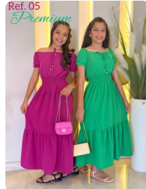 Vestido Infantojuvenil tomara que caia