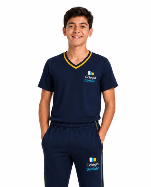 Camiseta Juvenil Unissex 10 ao 16 - Marinho