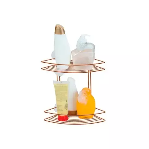 Cantoneira Dupla para Shampoo com Ventosas- Arthi