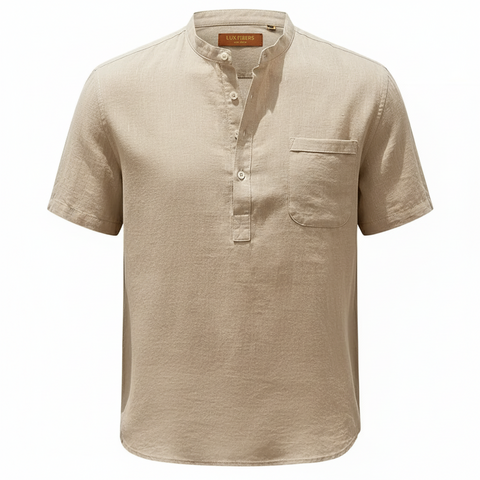 Camisa de linho henley - comprar online