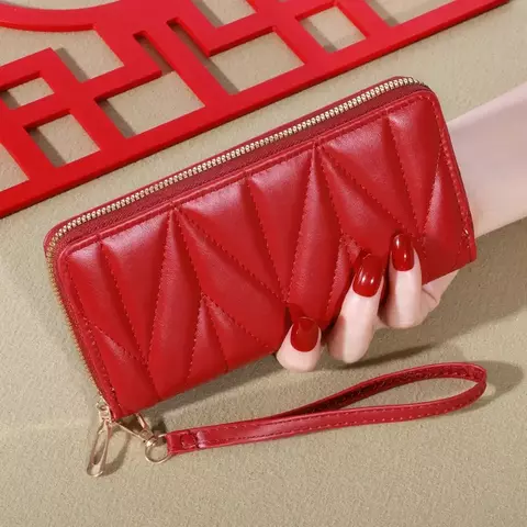 Carteira longa acolchoada feminina - comprar online