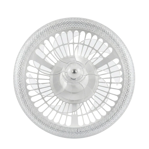 LAMPARA CON VENTILADOR DE TECHO 18" 60W 3 TONOS (3000K, 4000K, 6500K) C/CONTROL C/APP VINY