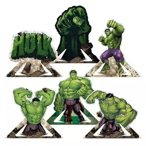 DECORACAO DE MESA HULK CORE 06 UN. (118308.7)