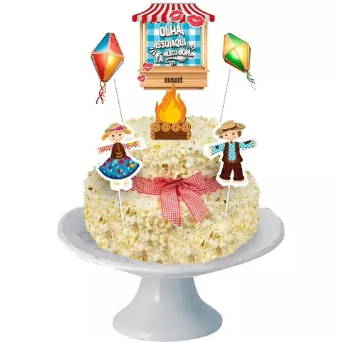 DECORACAO DE BOLO CENARIO ARRAIA 06 UN. (118943.3)