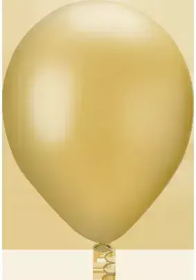 BALÃO PEROLA RED.TAM 05 OURO PIC PIC 25 UN (1008005090025)