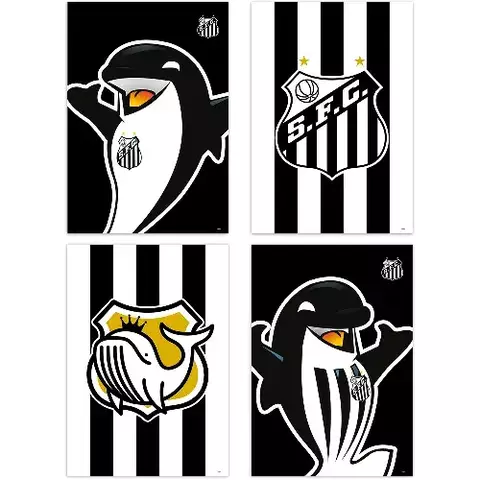 CARTAZ DECORATIVO SANTOS 04 UN. (114022.1)