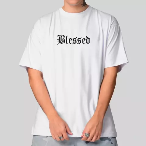 Camiseta Masculina Oversized Blessed
