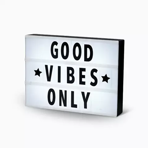 Caixa Luminária Mensagem Decorativa