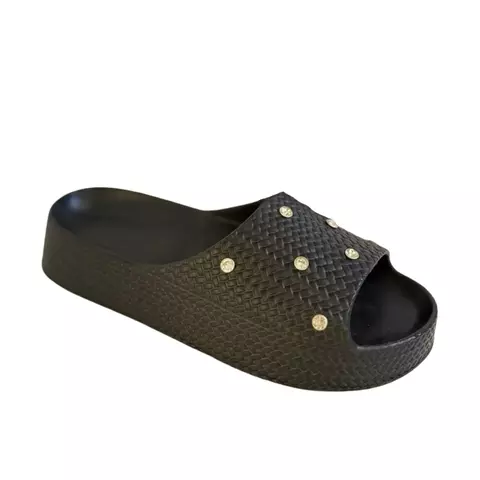 Chinelo Feminino Slide Nuvem Tressê com Strass - comprar online